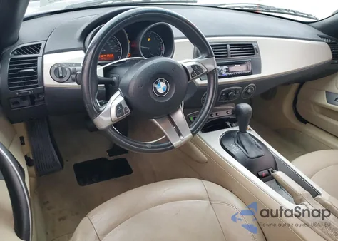 2004 BMW Z4 2.5 from USA, damaged, VIN 4USBT33564LS49507